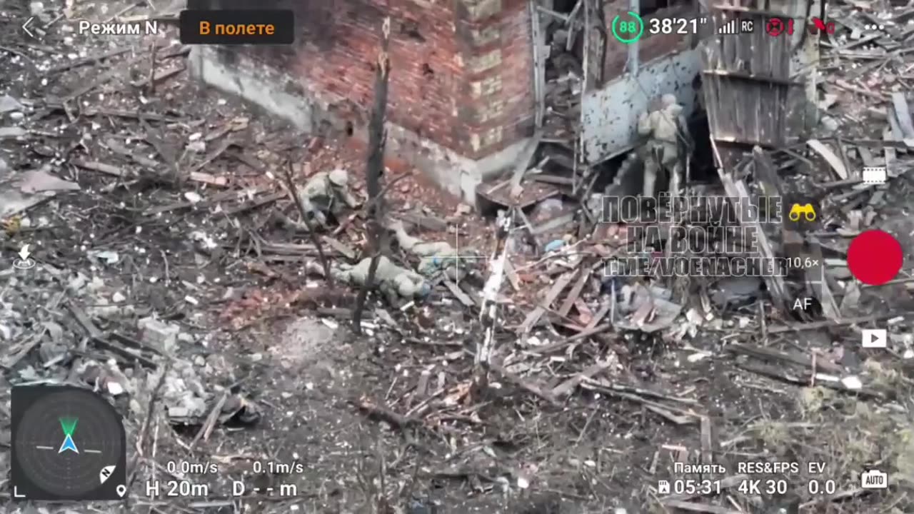 Ukrainian soldiers got hit by explosive shell in Avdiivka.