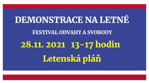 Pozvánka na festival odvahy a svobody, 28.11.2021