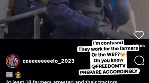 French police arresting French farmers under tax tyranny