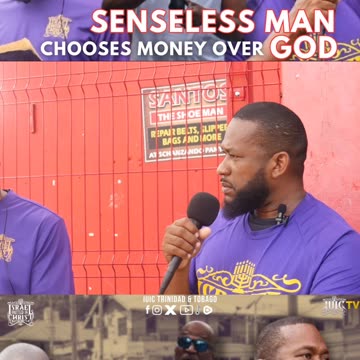 🚨NEW VIDEO PREMIERING 12:00PM SUNDAY ‼️ ["SENSELESS MAN CHOOSES MONEY OVER GOD"]