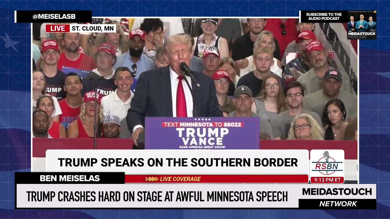 Trump CRASHES HARD on Stage at AWFUL Minnesota Speech