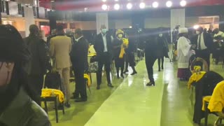 Mourners arrive for the funeral of Joburg mayor Jolidee Matongo