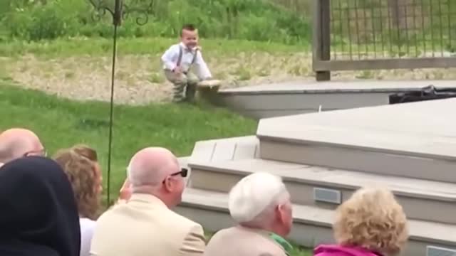 A wedding where the ring bearer fails