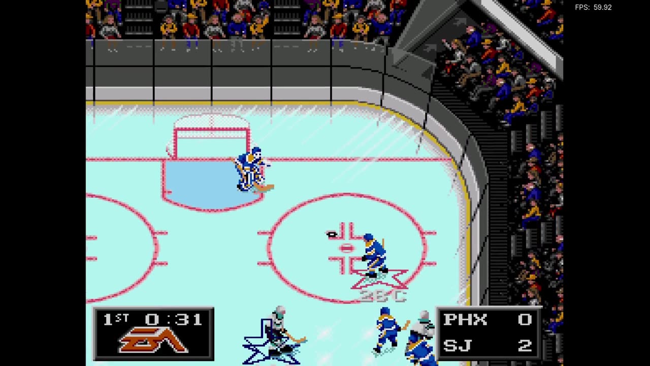 NHL '94 Franchise Mode 1990 Regular Season G16 - Adolfo Liver Nipples (PHX)Len the Lengend (SJ)