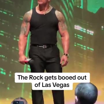 Dwayne Johnson aka The Rock gets booed into oblivion in Las Vegas