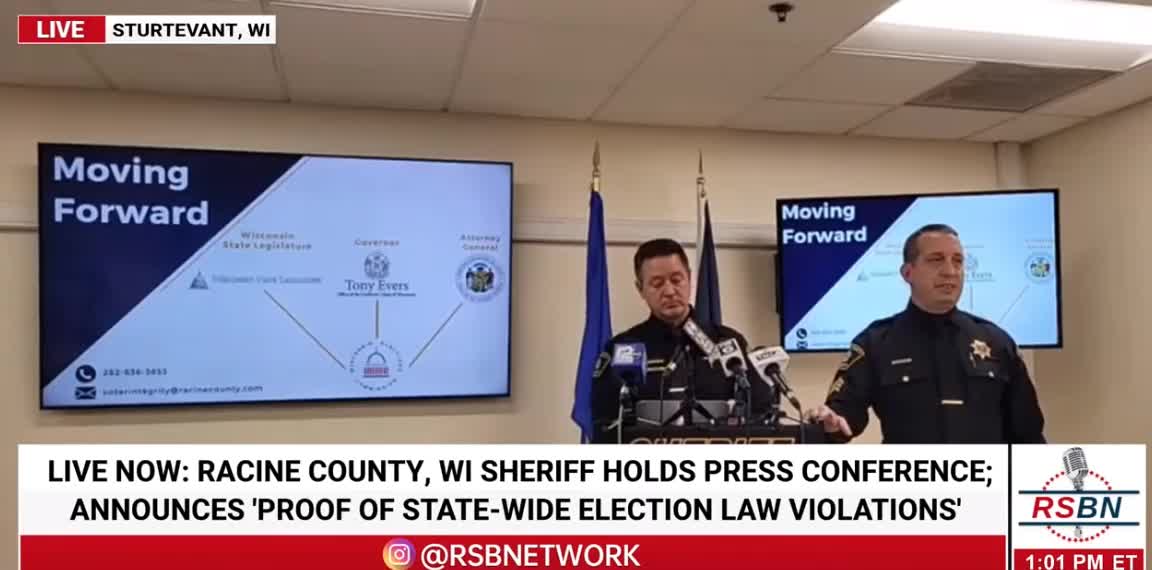 Racine Sheriff's Office to Submit Investigation to DA - Wisconsin Election Commission Violated Law