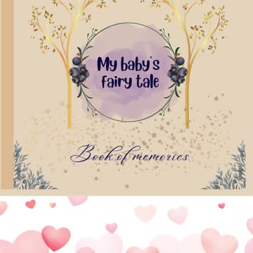 My baby fairy tale: a beautifully crafted baby memory book. #babymemorybook