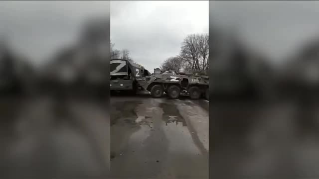 Another Russian convoy destroyed by Ukrainian army