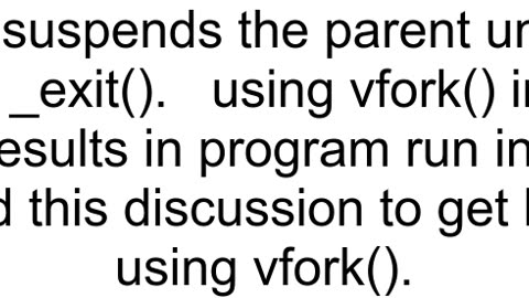 how to know parent or child process in vfork function