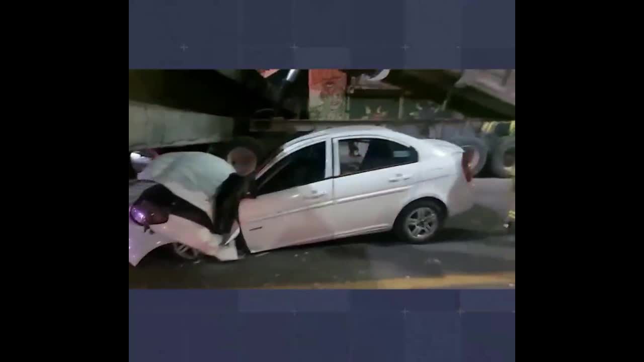 Big truck and bridge accident danger