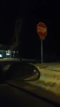 Bill Plays! MY Favorite COOL STOP SIGN AT NIGHT VIDEO FROM Creative Commons I WAS TRYING TO FIND A JOKE ONLINE!