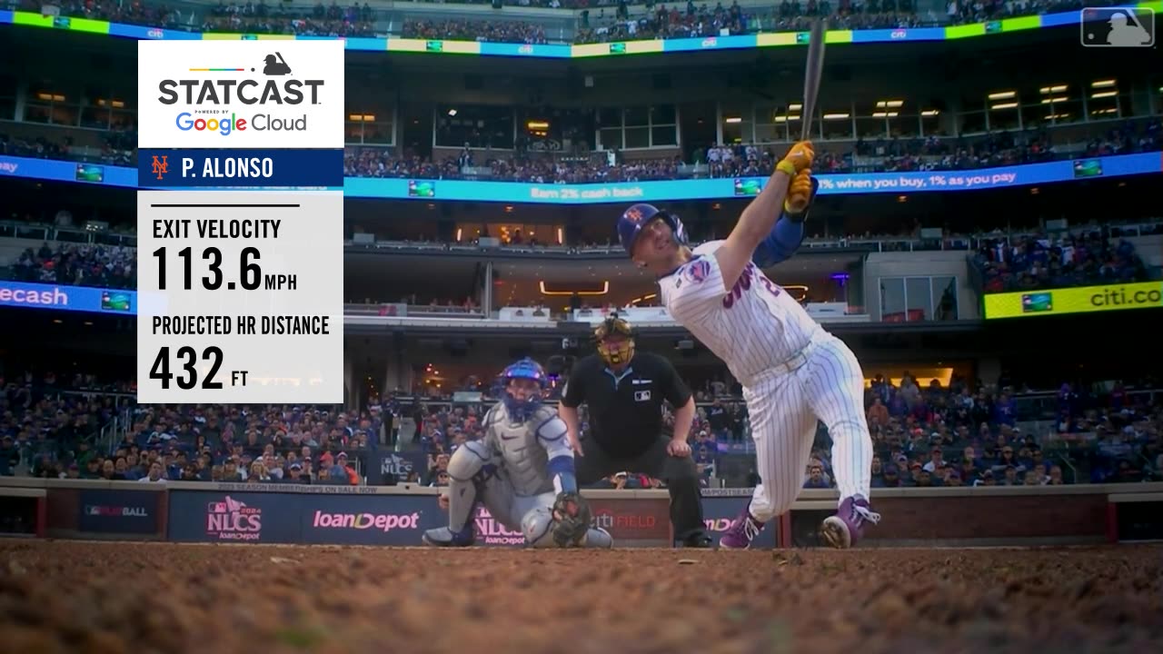 MLB Pete Alonso hammers 432-foot, 113.6 mph home run