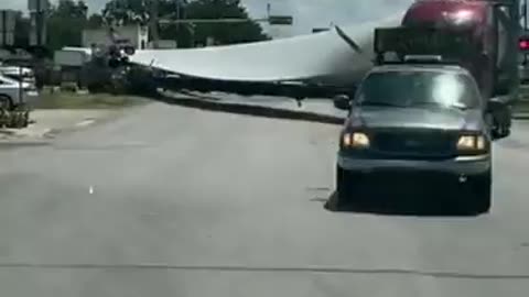 Wind Turbine Stuck On Train Tracks