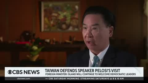 Taiwan's foreign minister defends Pelosi's visit