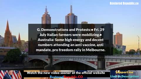 BIG SITUATION UPDATE as of July 31, 2022 RESTORED REPUBLIC via a GCR