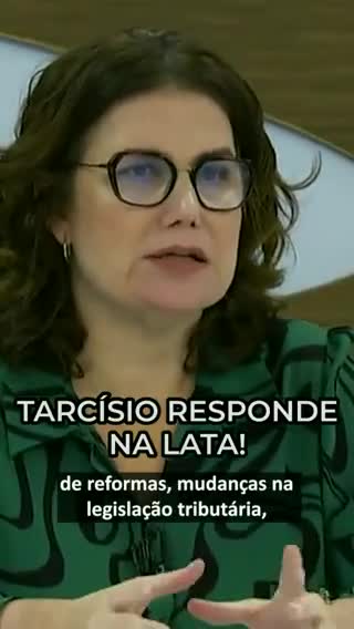 Tarcísio mandando ver!