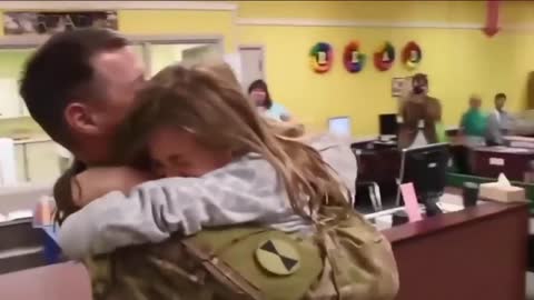 Exciting videos of soldiers returning home