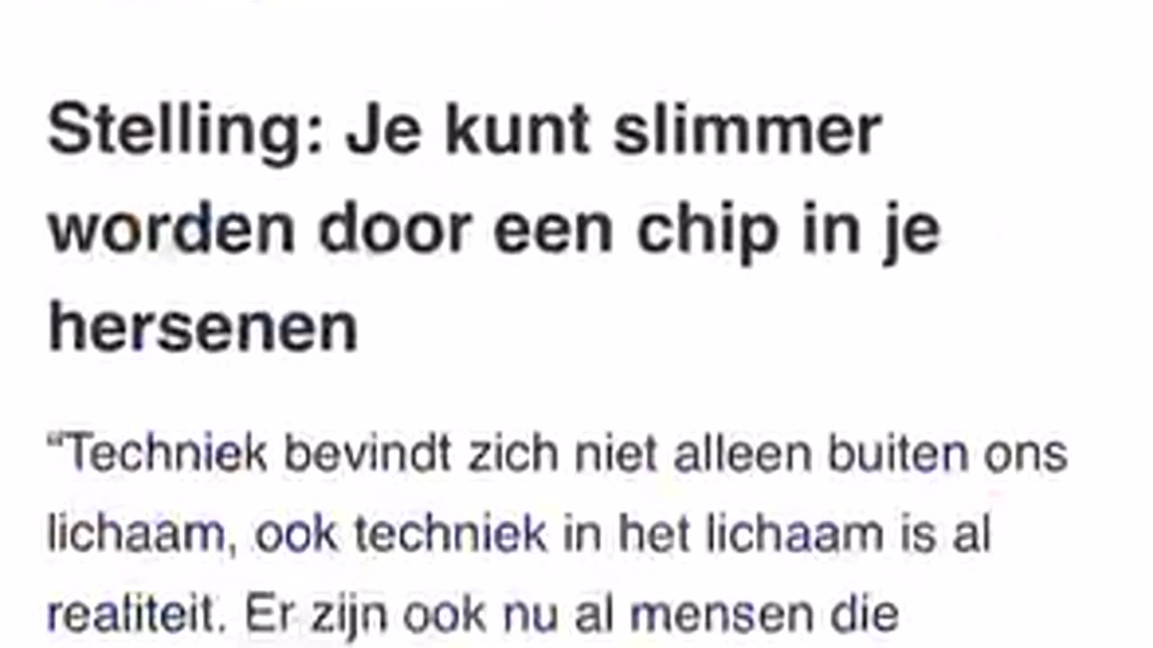 De toekomst?