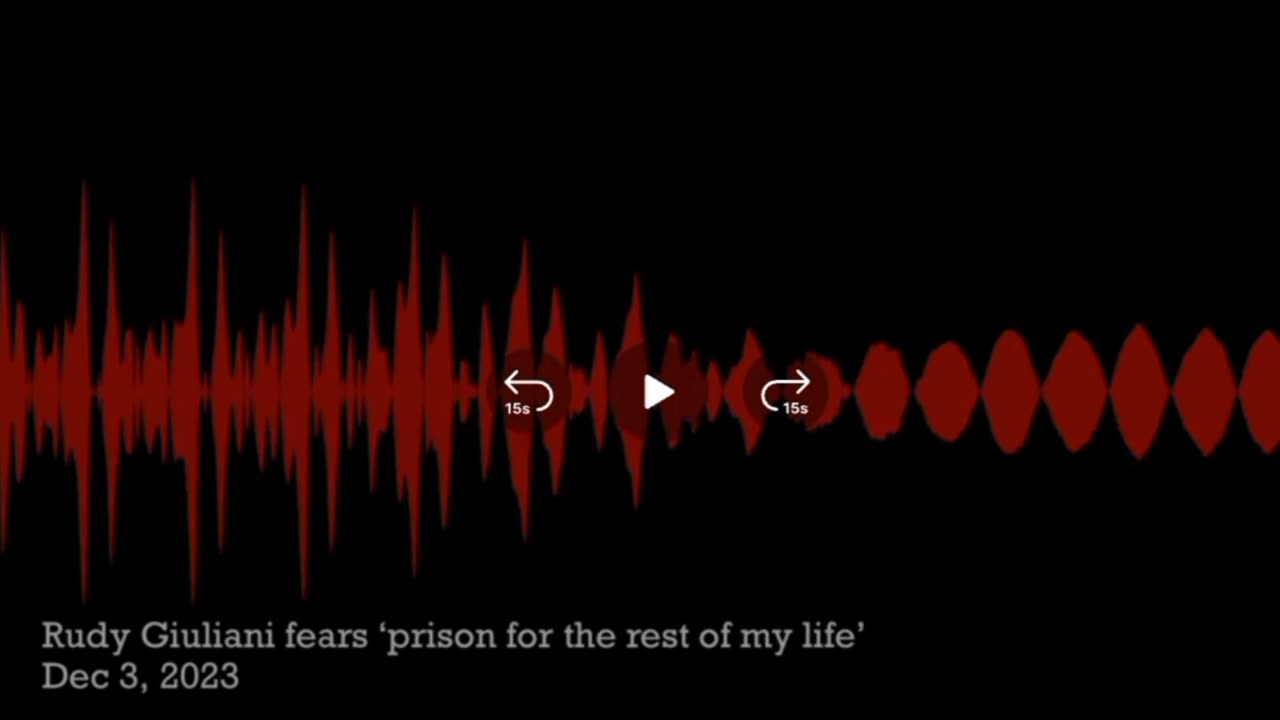 Rudy Giuliani Fears prison for The Rest of My life