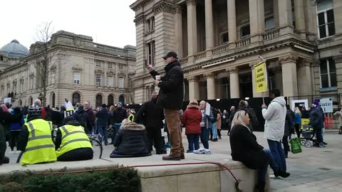 Birmingham Anti Vaccine Mandate Protest Jan 22 4