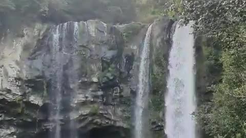 Cheonjiyeon Falls in Jeju Island, Korea's top tourist destination