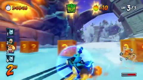 Crash Team Racing Nitro Fueled - STEW and Lemon Cream Paint Job/Wheels Gameplay