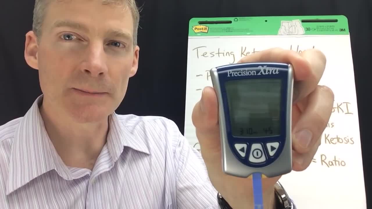 Testing ketones in the blood. Keto Mojo and Precision Xtra.I 125