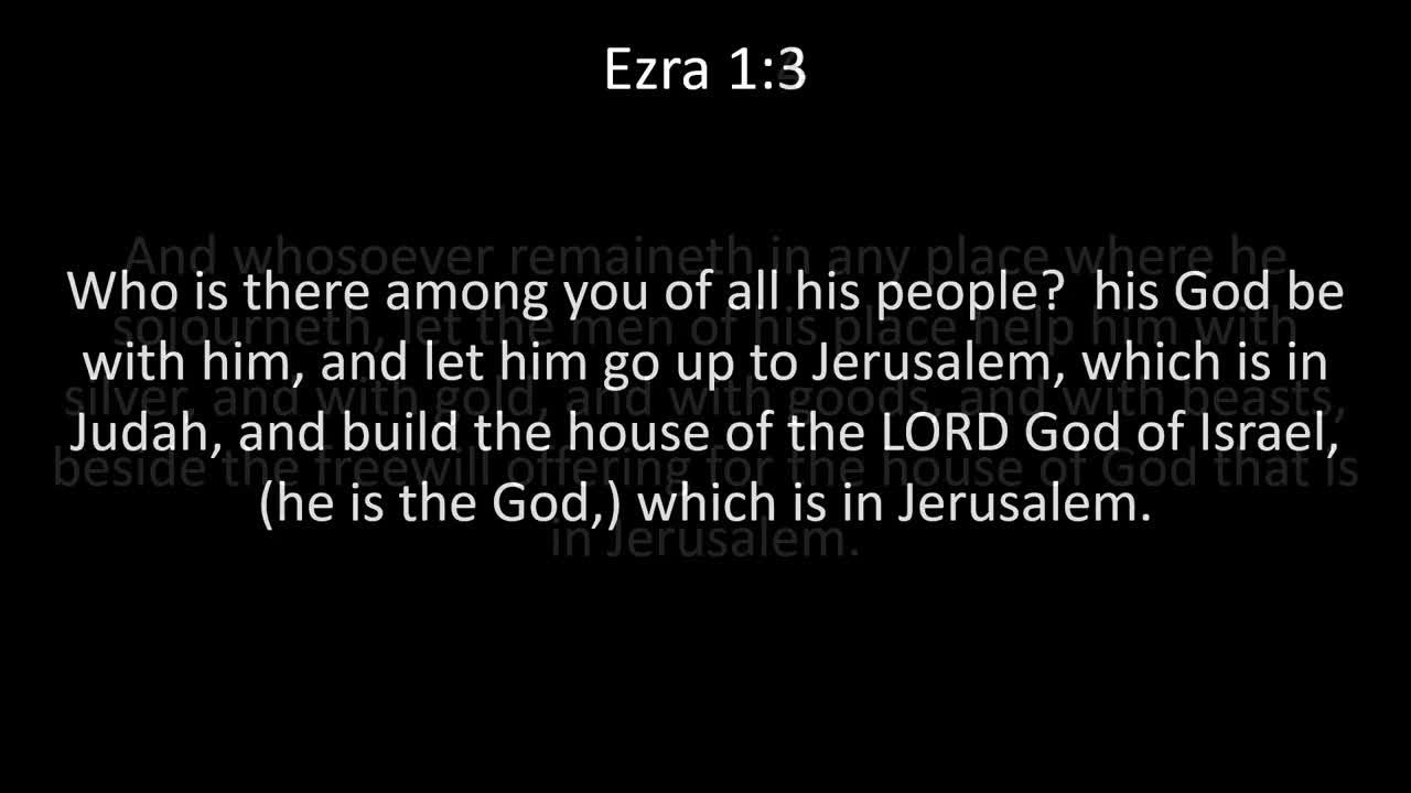 KJV Bible Ezra Chapter 1