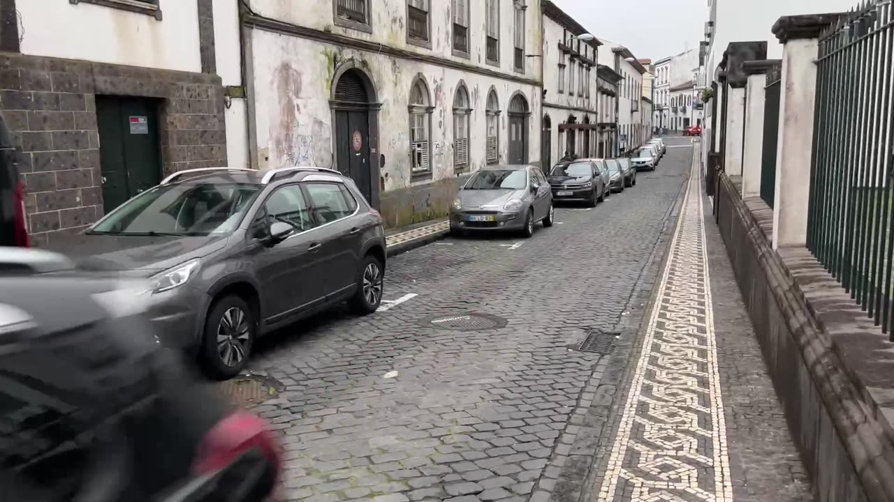 LIVE: Ponta Delgada Walk on rainy Saturday Afternoon, Azores Sao Miguel Portugal - 10.02.2024 #IRL