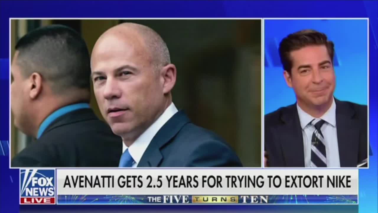 Jesse Watters Makes Set ERUPT With Joke About Avenatti and CNN