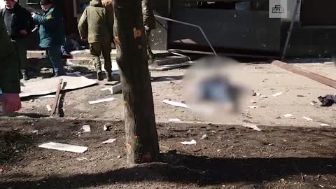 Ukrainian Forces attack on Donetsk using the Tochka-U missile, the Aftermath