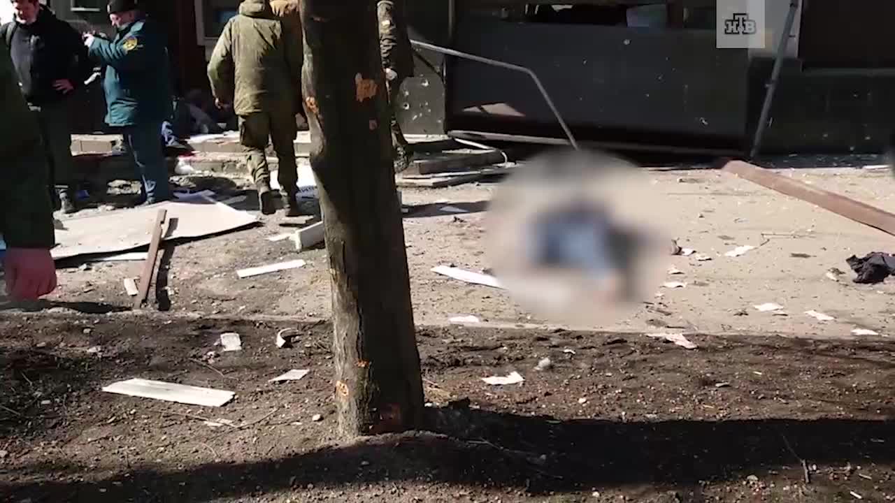 Ukrainian Forces attack on Donetsk using the Tochka-U missile, the Aftermath