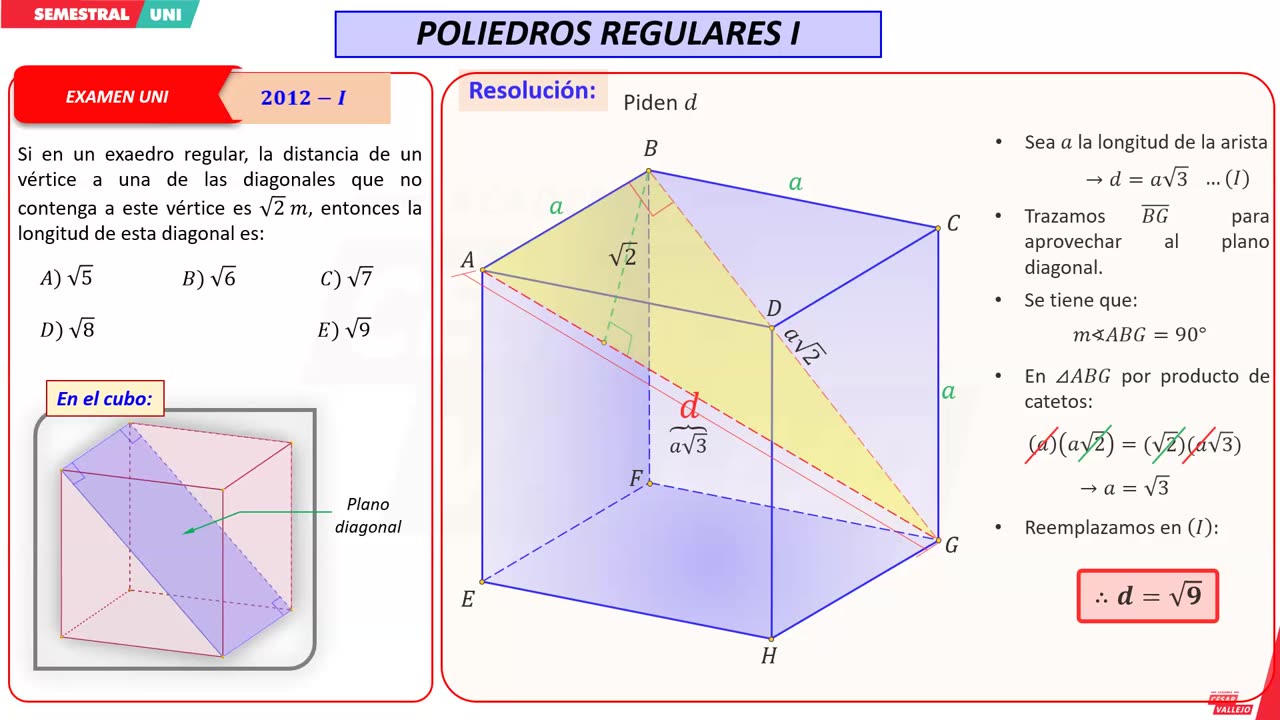 SEMESTRAL VALLEJO 2024 | Semana 18 | Trigonometría | Geometría