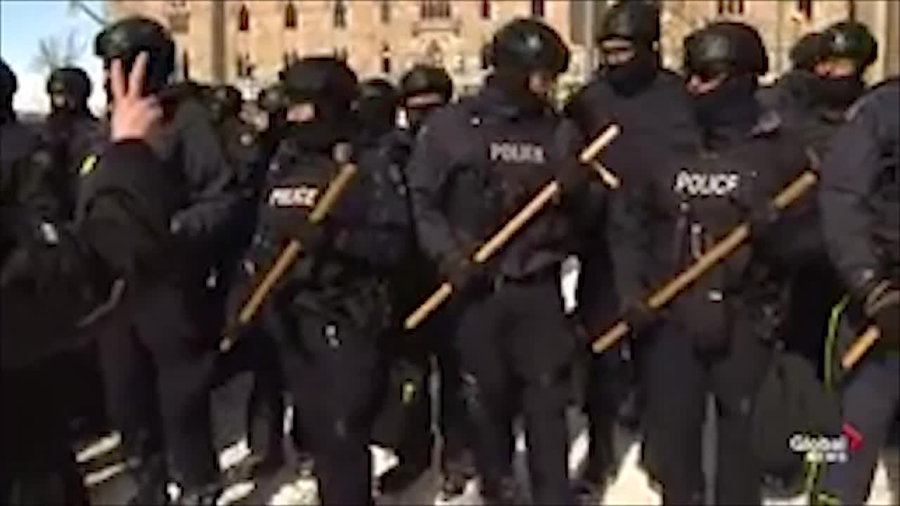 Police action against Canadian society at the behest of dictator Trudeau