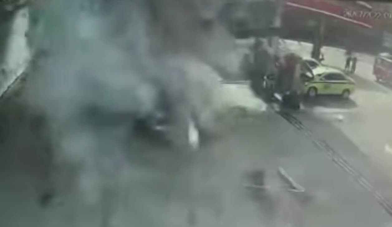 Car Explodes In Brazil As Owners Fuel Up At Gas Station