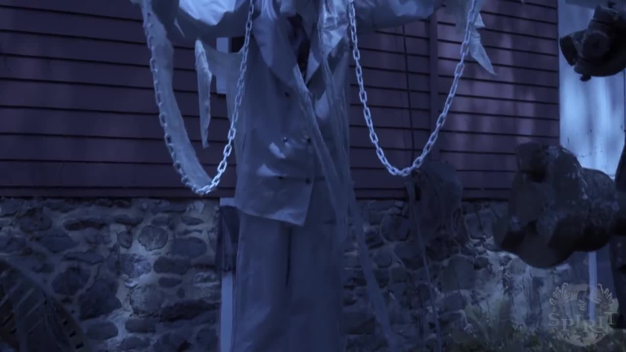 7FT Towering Chained Ghost - Spirit Halloween