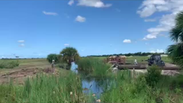 9-24-21 Logs going in for the Bridge, Bogey and Rocky making magic happen