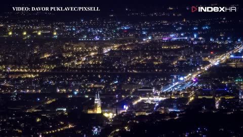 Nova 2019.: Pogled na Zagreb snimljen tehnikom višestruke ekspozicije
