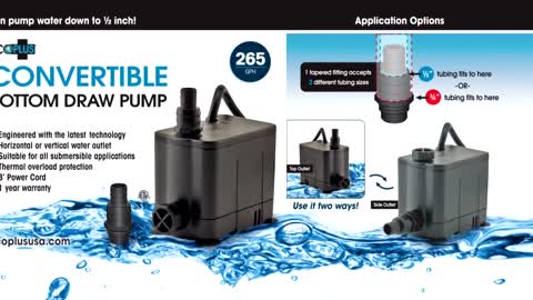 Ecoplus Water Pump For Sale | Hydroponics Water Pump System