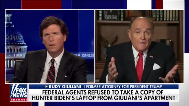 Rudy Giuliani Joins Tucker Carlson for First TV Interview Since FBI Raid