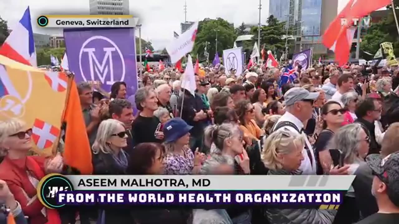 Dr. Aseem Malhotra in Geneva-speech against the criminal WHO!