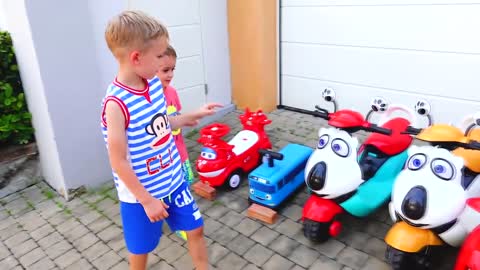 Vlad and Nikita - funny stories with Toys