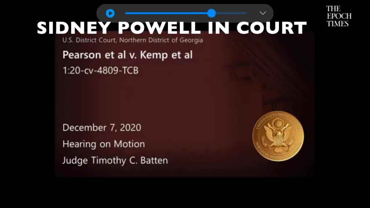 Sidney Powell vs. Coward Federal Judge