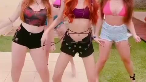 A quartet of redhead dancers