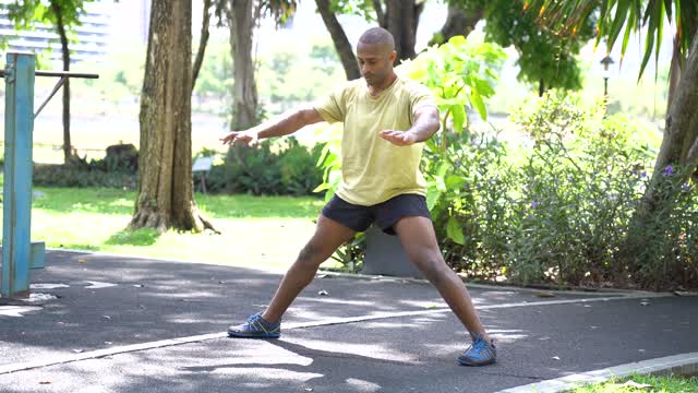 Man Doing Leg Exercise