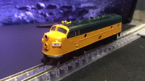 N scale kato F7a C&NW 411 ESU sound