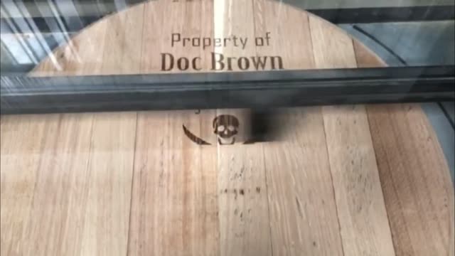 Really Bad Rum Barrel Laser Burning