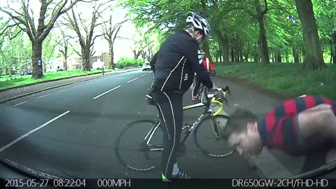 Biker vs Parked Car - My First Driving Lesson