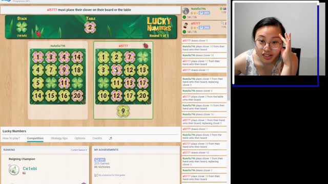 Boardgames - getting to 300 elo [Lucky Numbers] 2/3