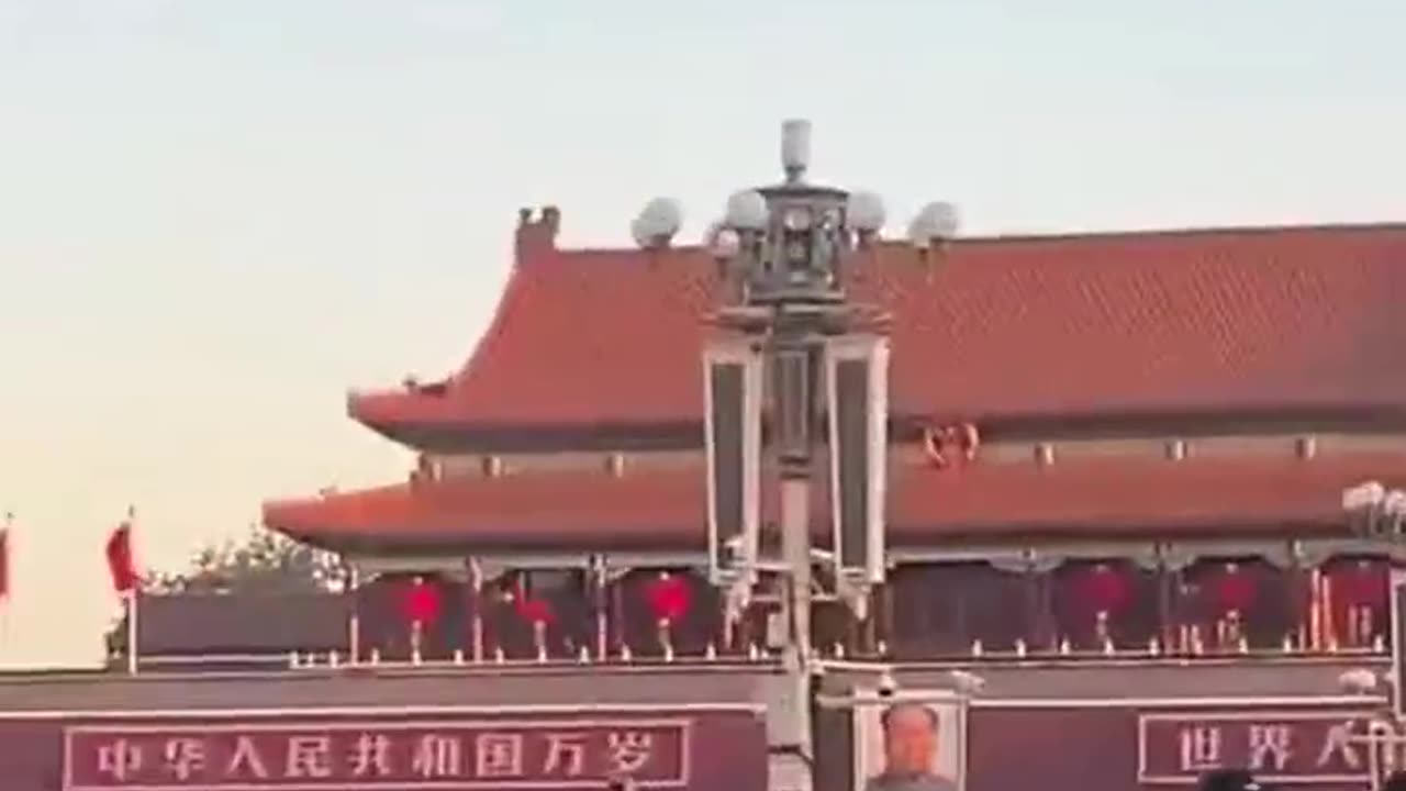 The flag-raising ceremony at Tiananmen Square. It's a mess.